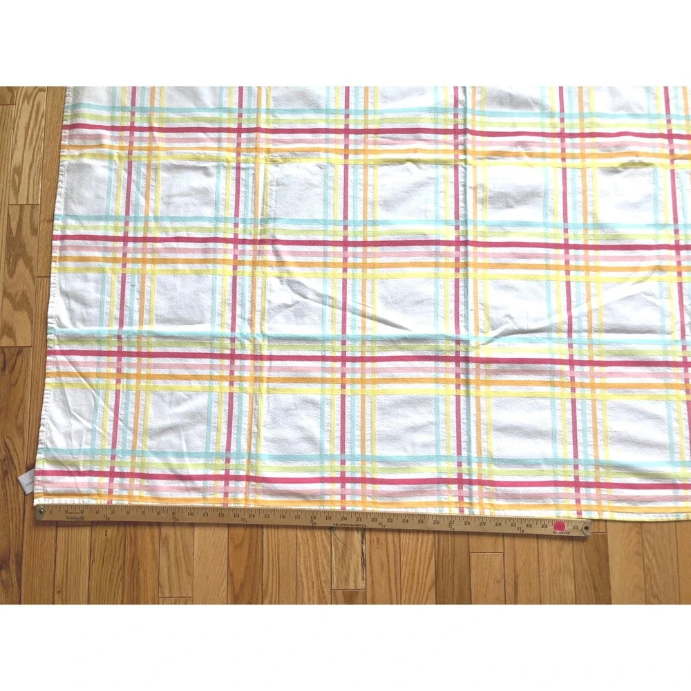 Blossoms & Blooms 100% Cotton Plaid‎ Tablecloth Rectangle 45x55 Easter